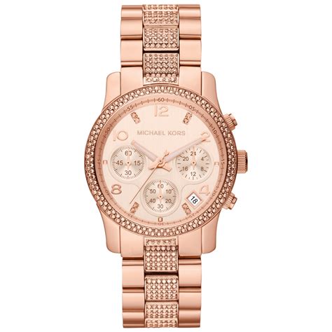 michael kors rose gold women's watch|Michael Kors 251408.